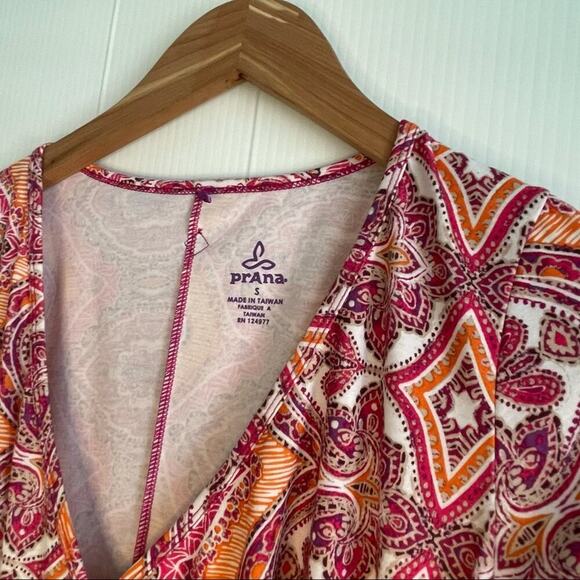 Prana faux wrap 3/4 length sleeve dress - Picture 6 of 9